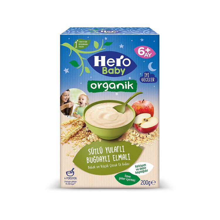 سرلاک هشت غله و سیب با شیر مخصوص شب هرو بیبی